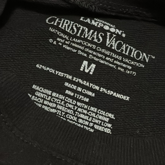 National Lampoons Christmas Vacation Long sleeve Tee-Sz M-Black-GUC - Picture 12 of 12